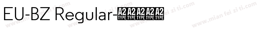 EU-BZ Regular字体转换